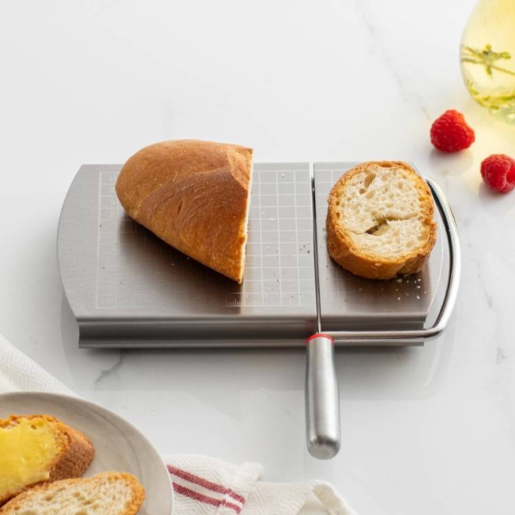 Stainless Steel Scale Cheese Slicer Kitchen Tools Bread Divider_voghion.com