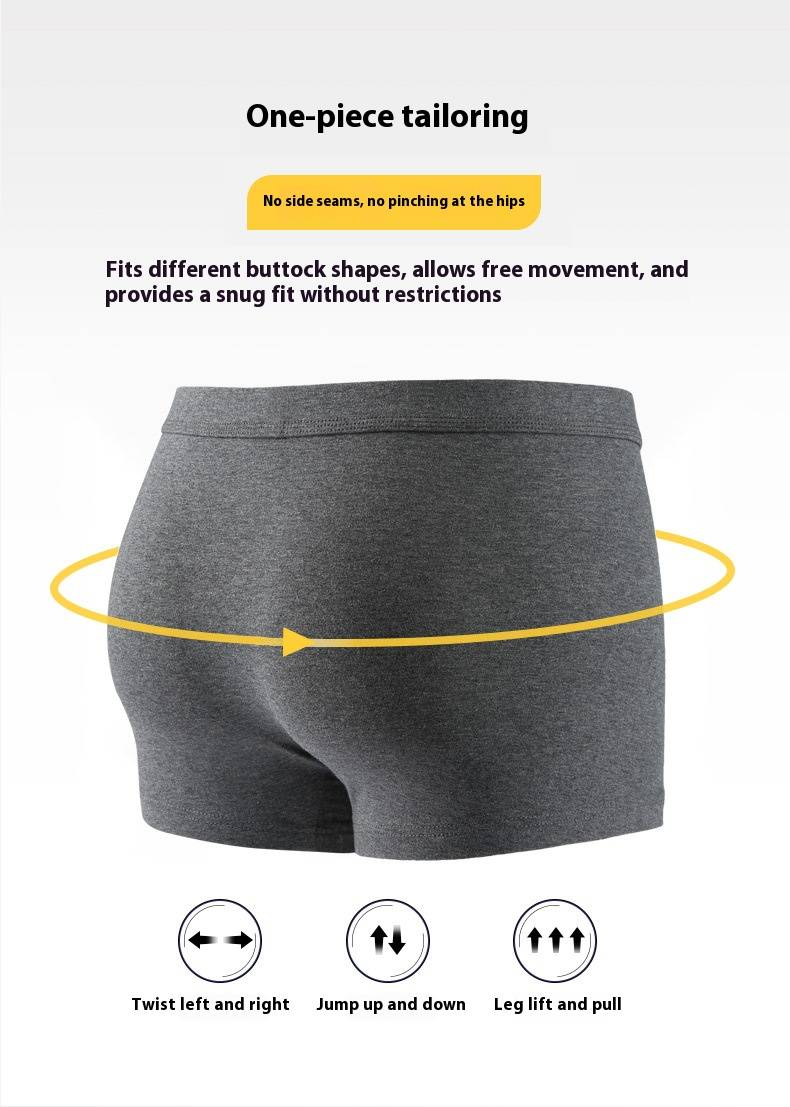 Men's Cotton Boxer Briefs - Breathable Soft Underwear For Daily Comfort & Active Lifestyle - Multipack (Black, Gray, Navy, Light Gray)_voghion.com