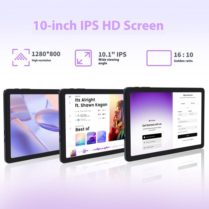 10.1 Inch Tablet Computer, Octa Core, IPS HD Screen, Suitable For Office, Gaming, And Study_voghion.com