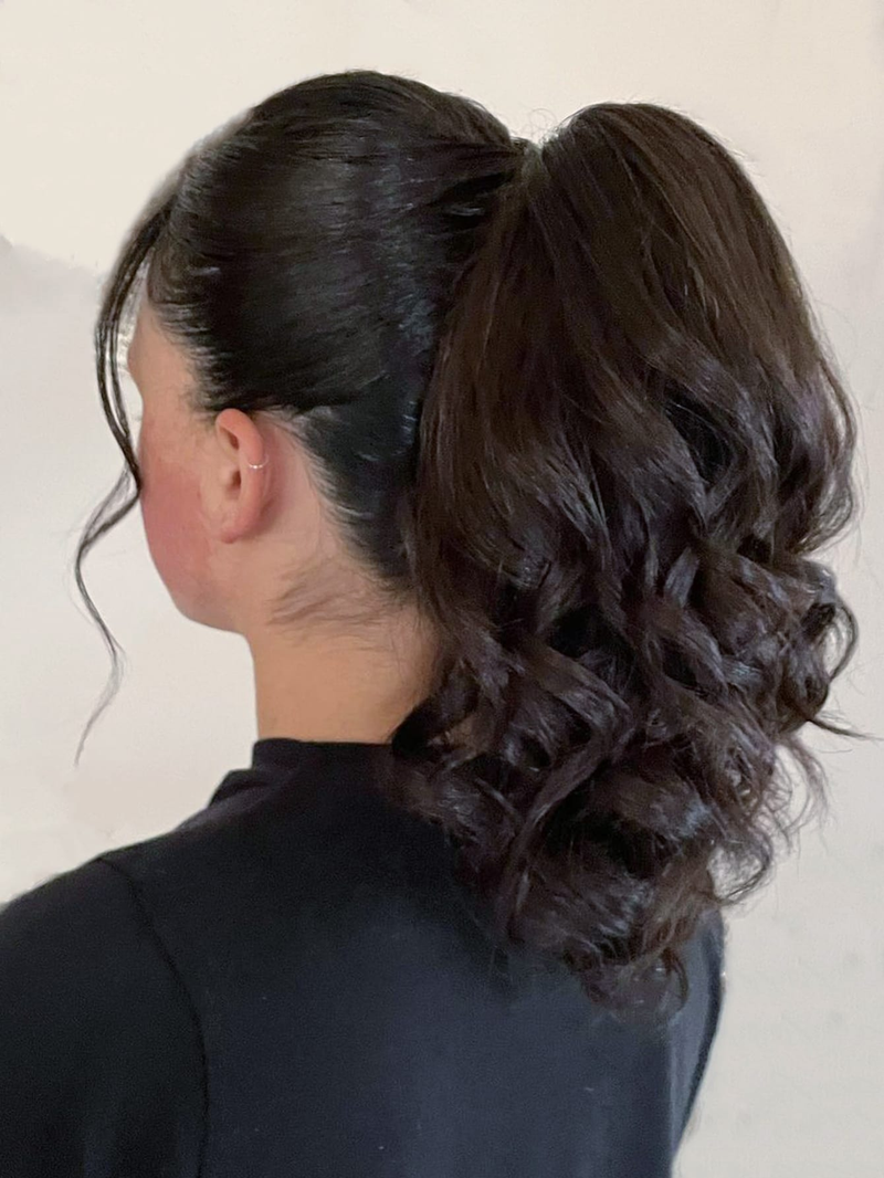 Artiglio per estensione coda di cavallo Clip per mascella riccia ondulata corta e spessa in coda di cavallo Capelli finti Parrucchino sintetico dall'aspetto morbido e naturale_voghion.com