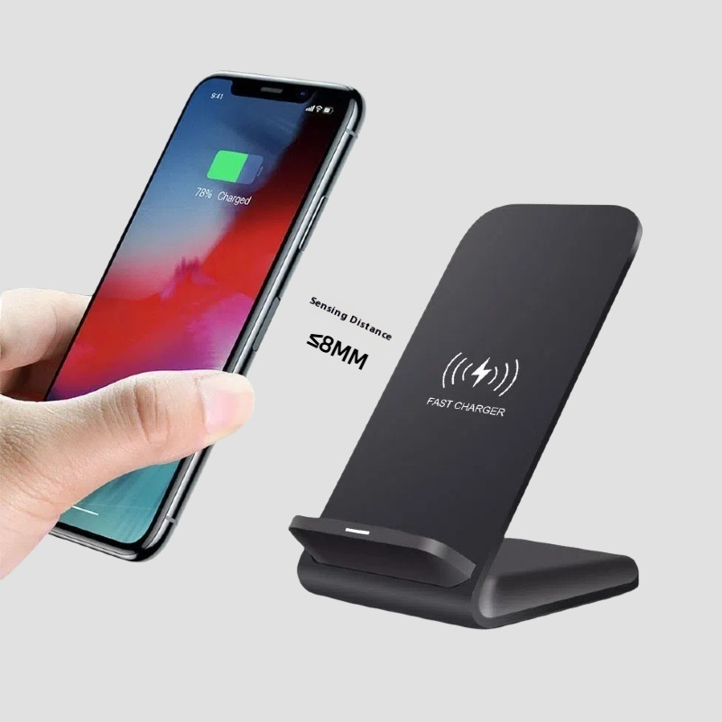 Chargeur sans fil Qi 15 W/50 W pour iPhone 17/16/15/15 Pro/15 Pro Max/14/13/12/11/Samsung S24/S23/S22/S9, station de charge rapide_voghion.com