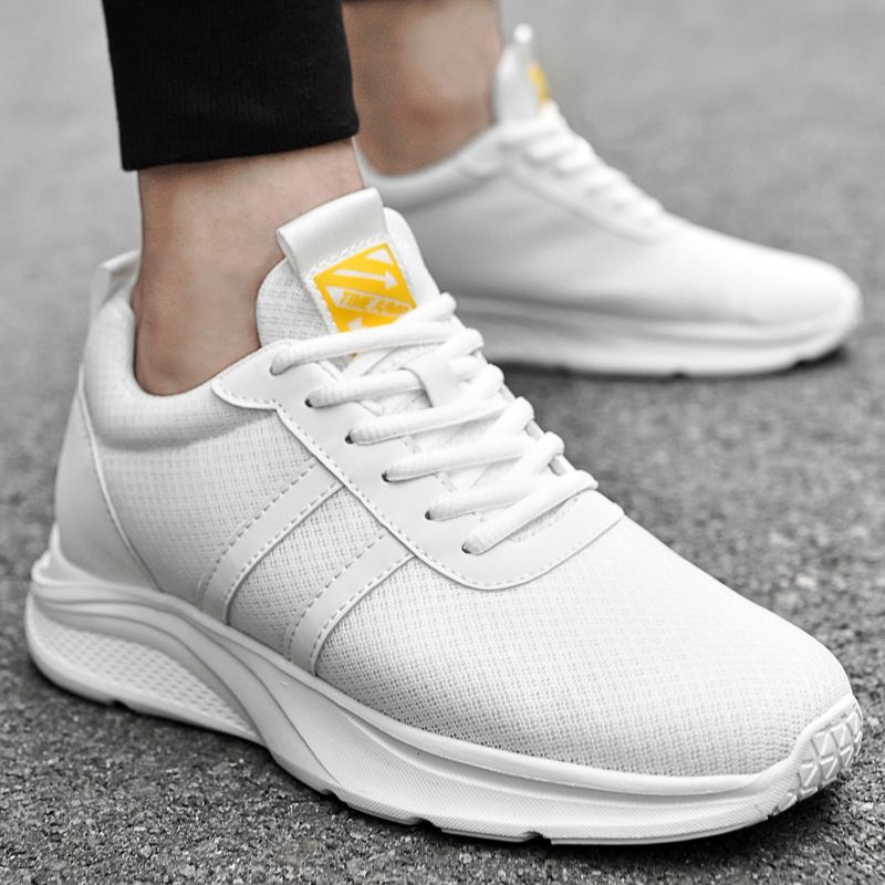 26847 Unisex Invisible Height Increase Running Sports Casual Shoes Spring Summer Low-top Mesh Surface Sneakers_voghion.com