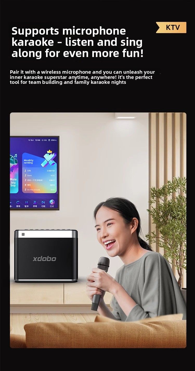 【Wysoka jakość】 Xidobao Xdobo Tuner Home Karaoke 200 W Głośnik Bluetooth o dużej mocy Zewnętrzny przenośny subwoofer_voghion.com