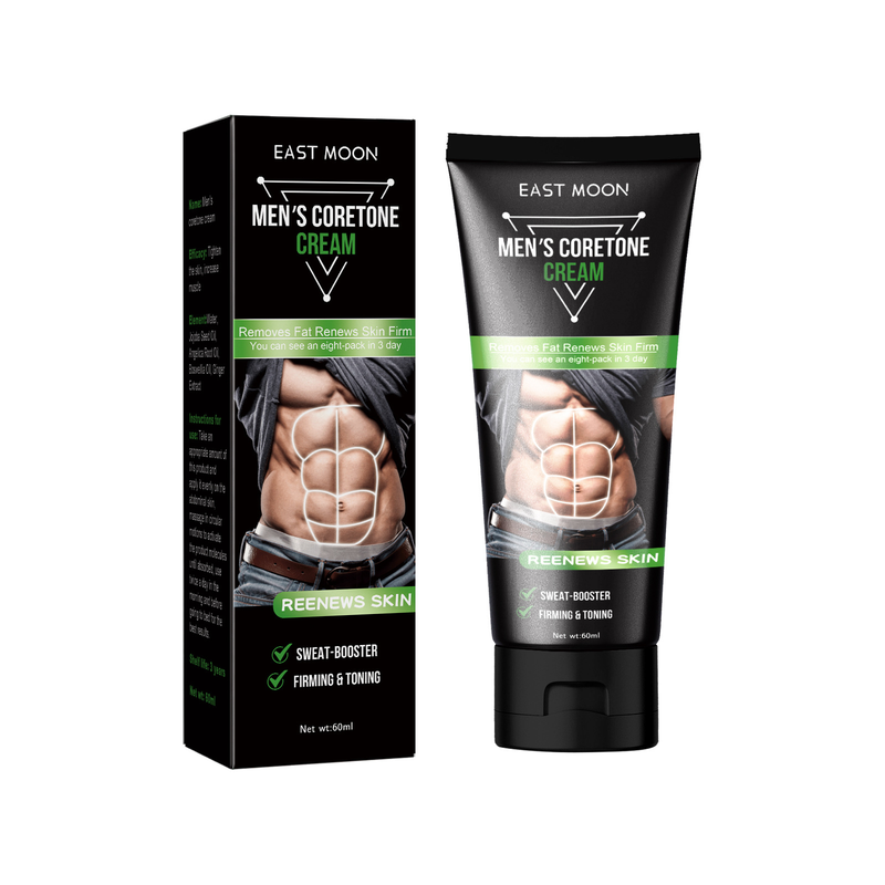 Moon Men's East Esercizi Linea Sudorazione, Contrazione, Rassodamento e Rafforzamento Crema Muscolo Addominale_voghion.com
