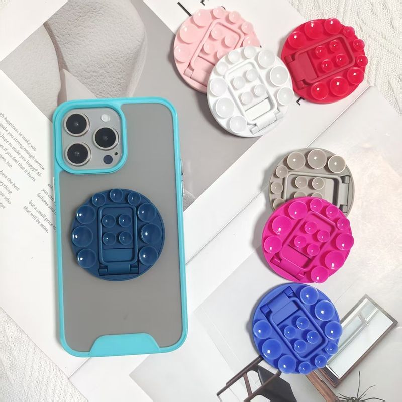 New Silicone Suction Cup Phone Case Back Sticker Universal Folding Stand_voghion.com