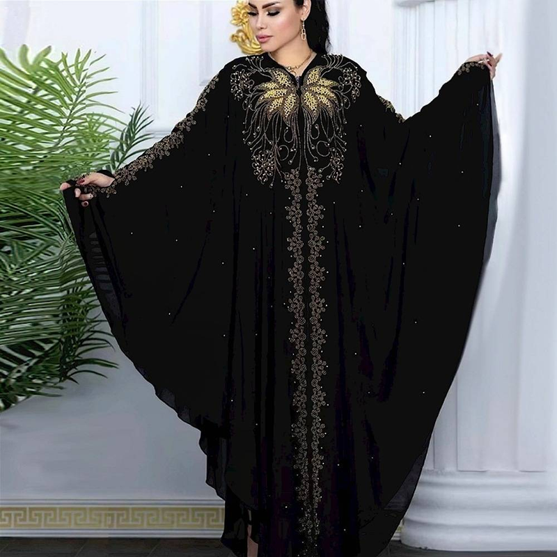 Women's Clothing Abaya Robe Arab Burqa Large Size Women's Clothing Women's Long Dress Hot Diamond Large Size_voghion.com