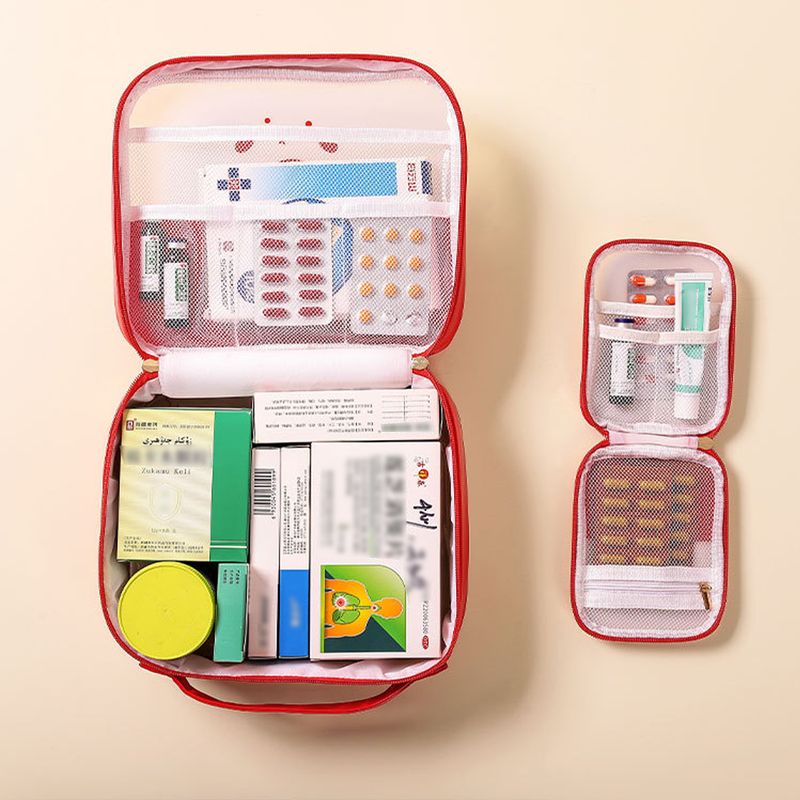 Tragbare Medikamententasche, transparent, große Kapazität, Medikamentenaufbewahrungstasche, wasserdichtes Erste-Hilfe-Set, medizinisches Set für Zuhause, Aufbewahrungstasche für den Außenbereich_voghion.com