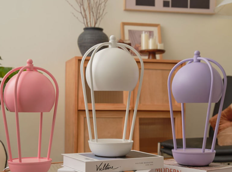 Accessori per candele, lampada di cera per aromaterapia a forma di mongolfiera, romantica, da ragazza, per interni, regolabile, semplice, moderna, candela profumata, ornamenti per candelieri_voghion.com