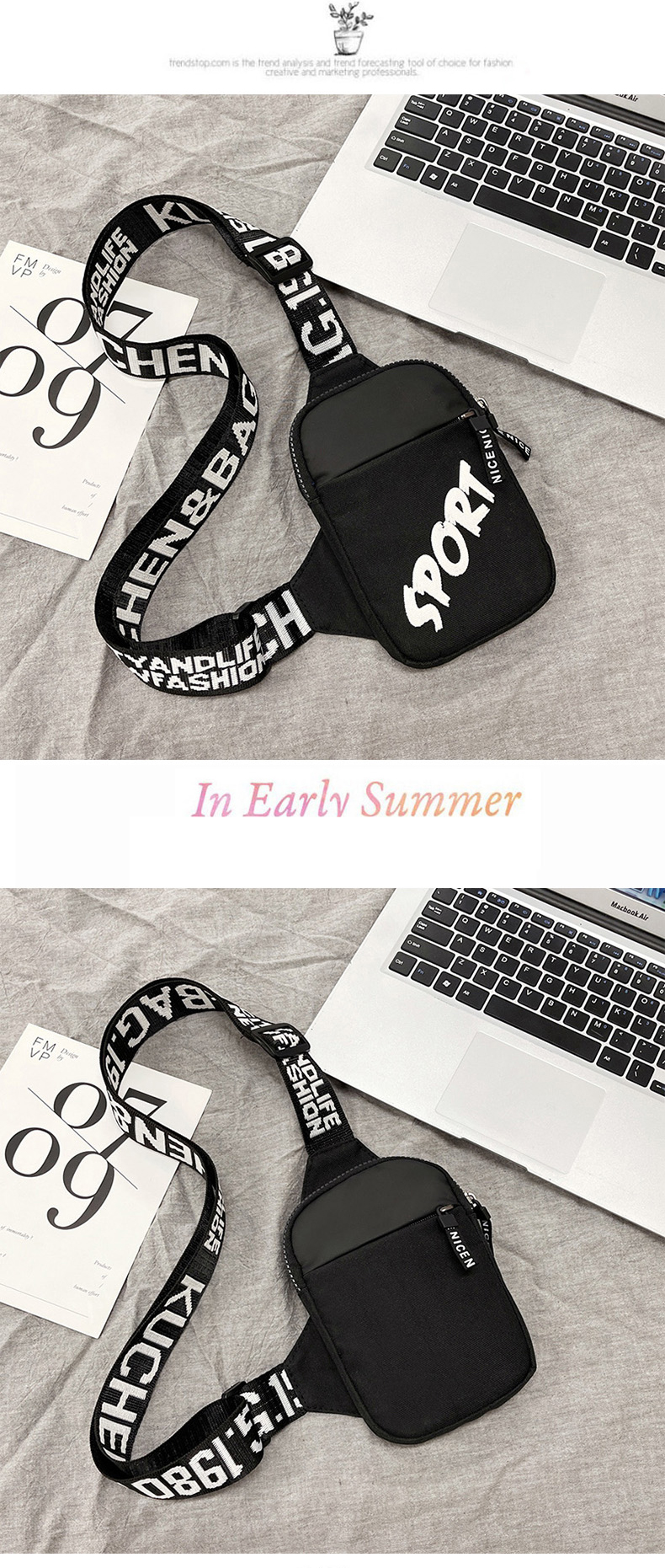 Men's Small Satchel Ultra-light Mini Mobile Phone Bag Tide Brand Chest Bag Women's Small Bag Women's Lightweight Sports Shoulder Messenger Bag._voghion.com