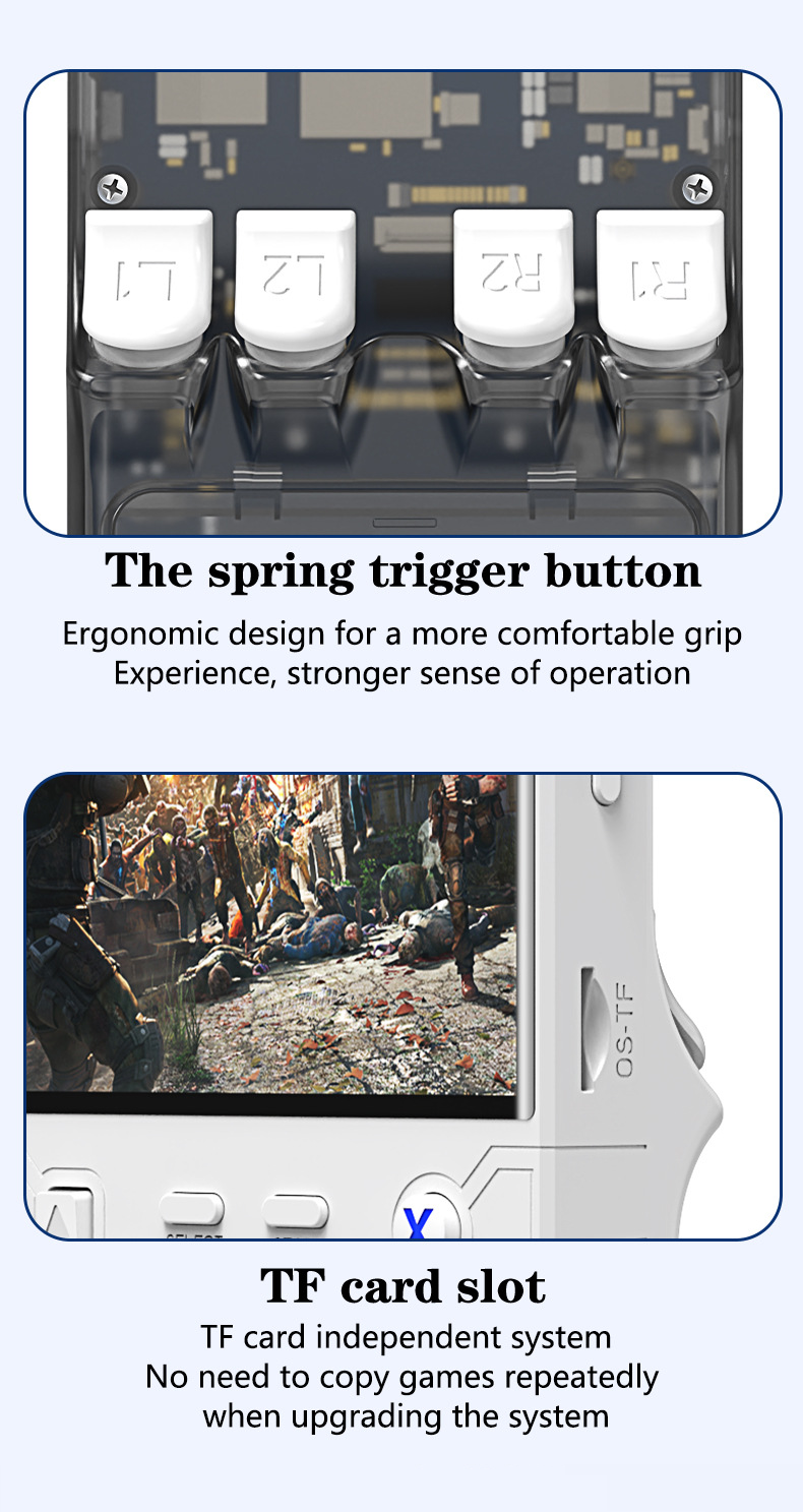 Console de jogos portátil R36 Ultra, 4,0 polegadas, retrô, para jogos, portátil, sistema Linux de código aberto, com Wi-Fi, USB e saída AV para jogos clássicos e modernos_voghion.com