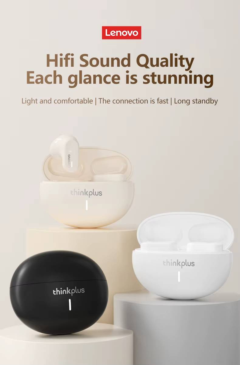 Original Lenovo LP19 Bluetooth 5.1 Earphones TWS Sports Headphones Wireless In-Ear Earbuds Dual HD Microphone Headset_voghion.com