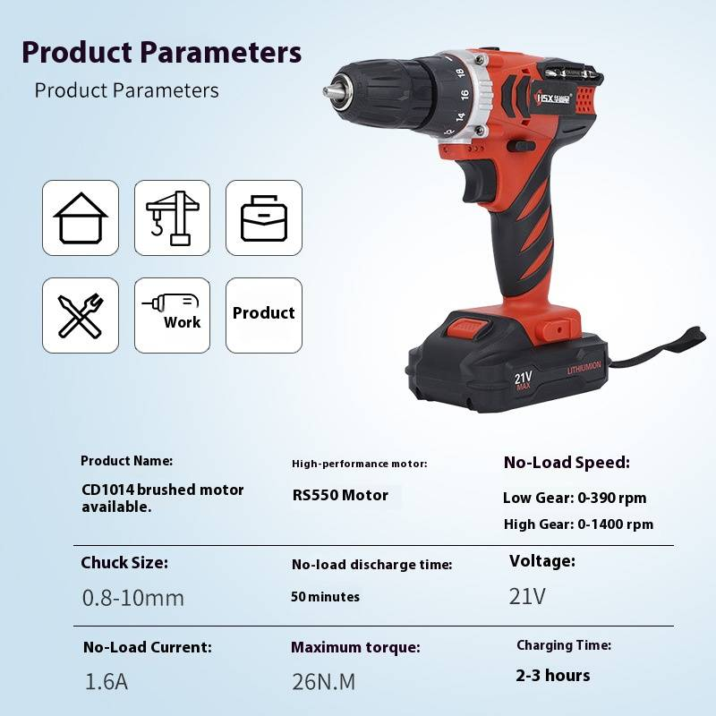 Professional Cordless Lithium-Ion Drill Driver With Adjustable Speed & Universal Chuck – Ideal For Home DIY, Metal, Wood, Concrete Drilling_voghion.com