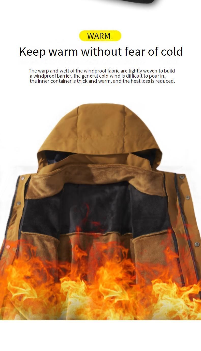 3-in-1 wasserabweisende Wanderjacke mit herausnehmbarem Fleecefutter – Unisex-Windschutzmantel für Camping und Outdoor-Abenteuer (XS-3XL)_voghion.com