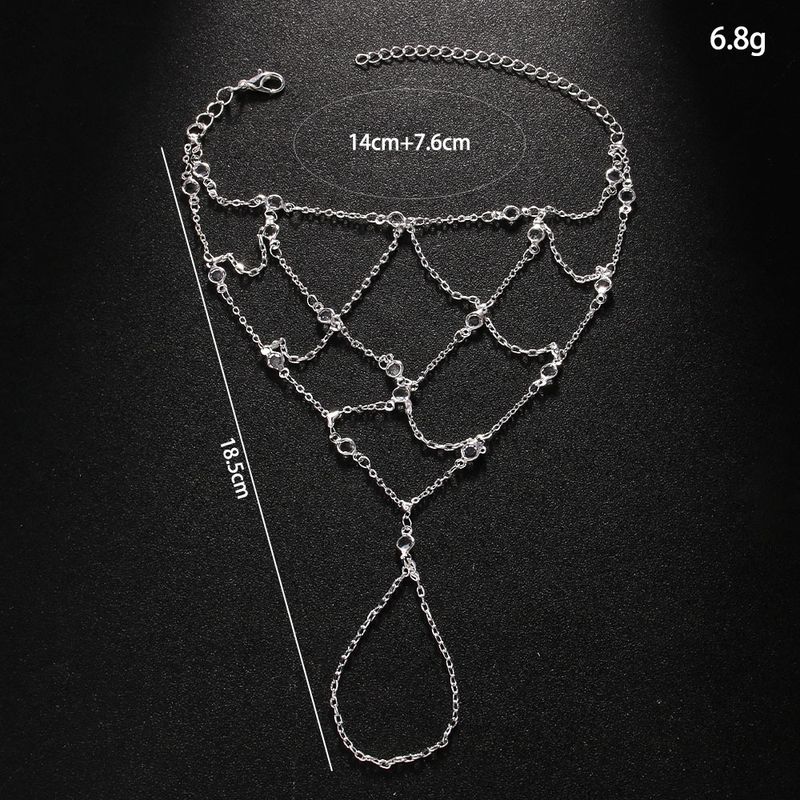 New Mesh Full Fashion Personality Niche Design High-end Inlaid Diamond Summer Back-of-Hand Chain_voghion.com