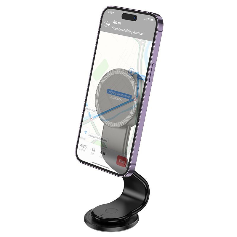 Music Festival BH113 ist geeignet für Apple Center Console Navigation Stand, kreisförmige magnetische Saugnapf Auto Telefonhalter_voghion.com