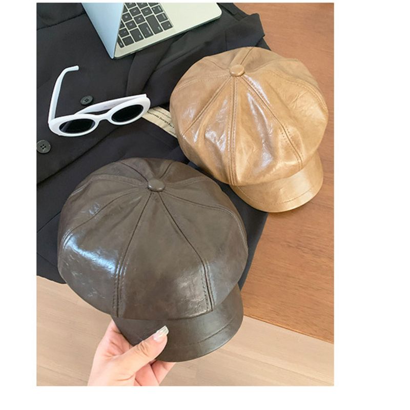 Duckbill Beret 2025 Herbst/Winter Neue achteckige Damenmütze_voghion.com