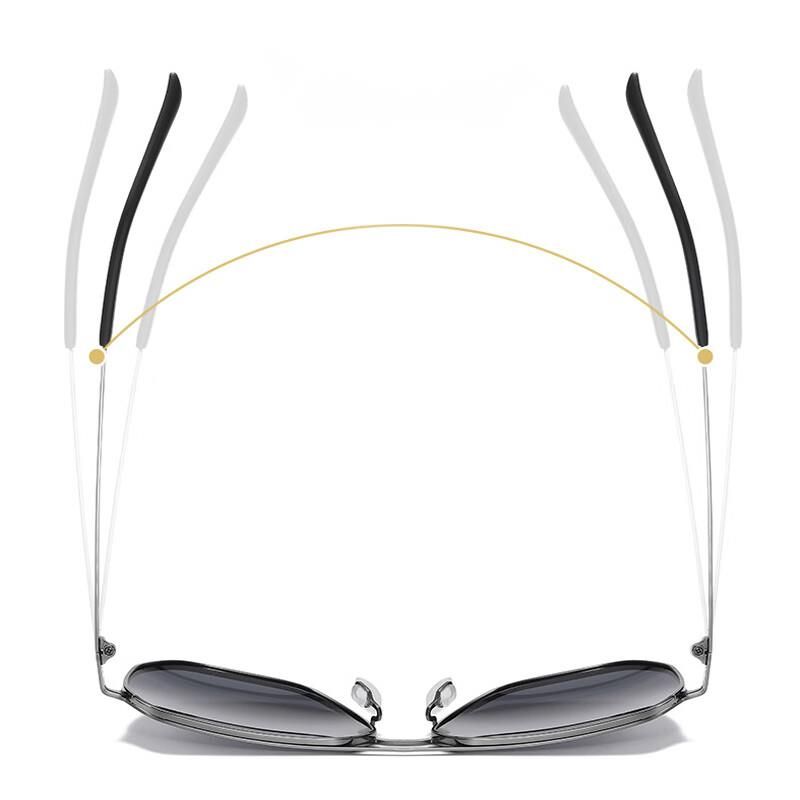 40,000 Kilometers Polarized Color Changing Men's Metal Driver Driving UV Protection Sunscreen Sunglasses_voghion.com