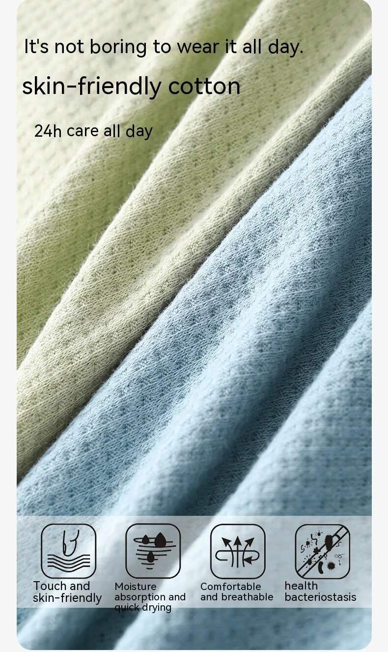 New2024 high-end Men's pure cotton underwear minimalist men's four corner pants with breathable and loose fitting _voghion.com