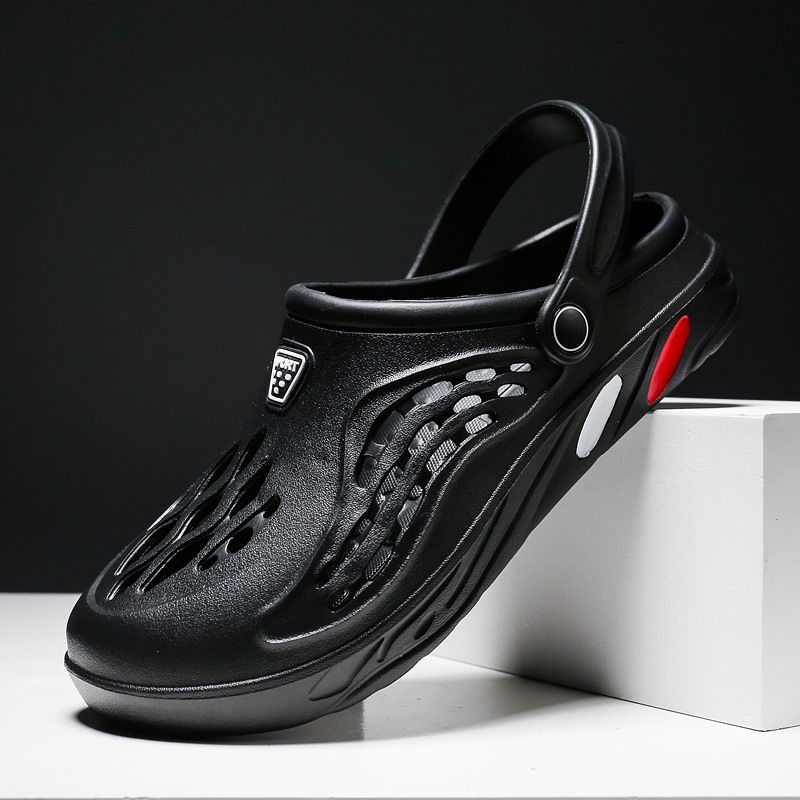 Sandali piatti da uomo, zoccoli estivi, pantofole da giardino in EVA, scarpe con plateau, sandali da spiaggia, coppia, interni, casa, morbidi, da bagno, 49_voghion.com