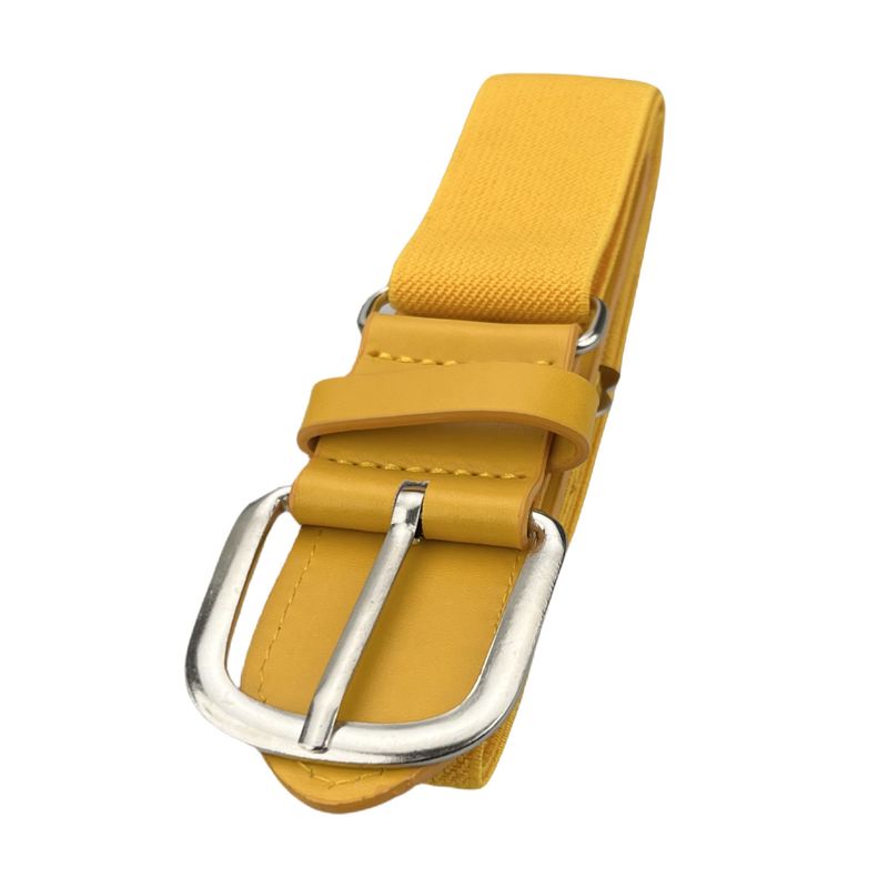 Cinturón de aleación de béisbol y sóftbol juvenil para mujer, elástico, con personalidad, ajustable, con hebilla de pasador, para hombre_voghion.com