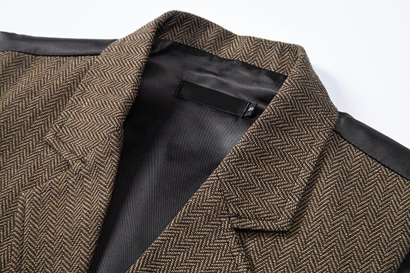 Herren Herbst und Winter Herren Business Anzug Mode Britische Fischgräten Casual Workwear Weste Männer_voghion.com