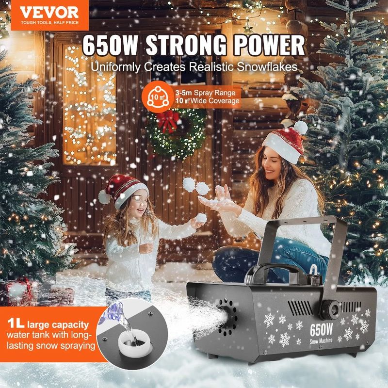 Making For Hanging Holidays Machine Handheld 650W Snow Machine Snow_voghion.com