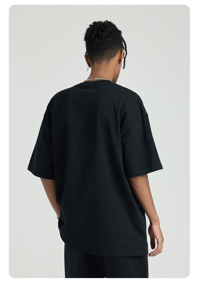 Sommer Kurzarm Herren Schulter Drop Ärmel Halbarm T-Shirt Pullover Herrenbekleidung_voghion.com