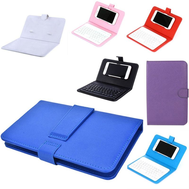 Custodia in PU con tastiera da gioco per telefono cellulare, supporto Bluetooth wireless per iPhone, Huawei, Xiaomi, tablet_voghion.com