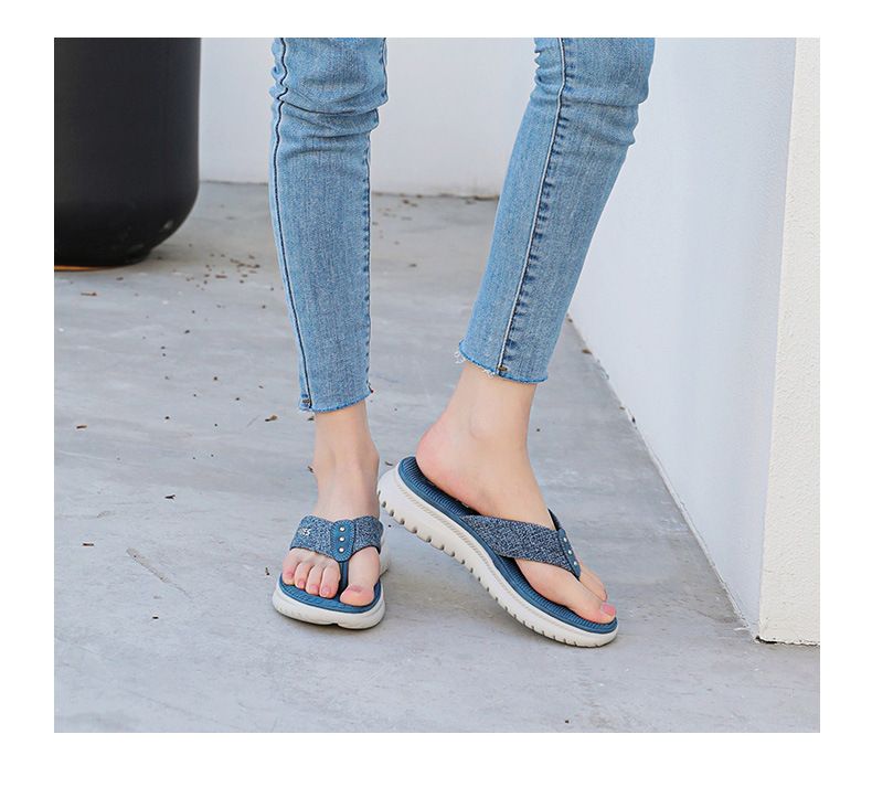 2025 Summer New Women's Simple Flip-Flops Sports Wedge Casual Large Size Slippers_voghion.com