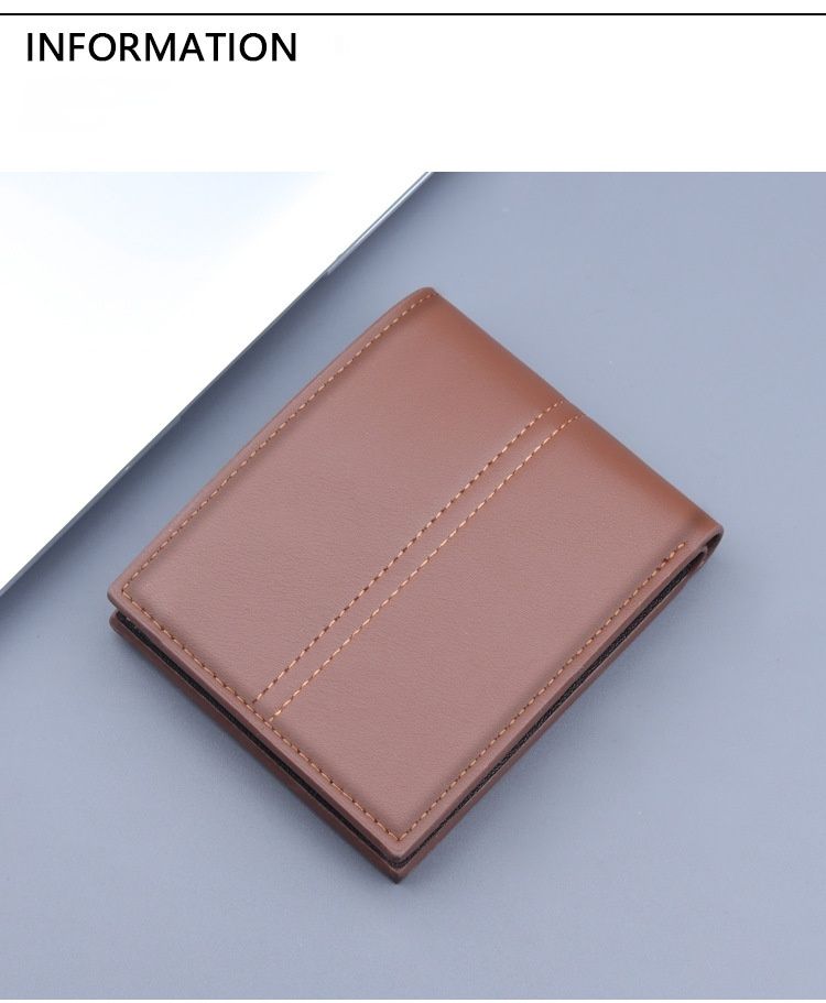 Men's Short Wallet Card Holder Integrated Short Wallet Men's Card Holder With Zipper Short Wallet Men's Wallet Men's Coin Purse_voghion.com