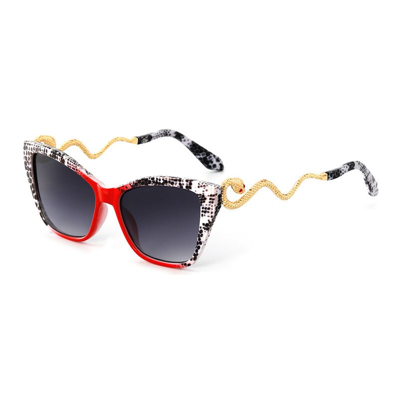 New Trade Design Snake Arm Metal Cat Eye Party Sunglasses_voghion.com
