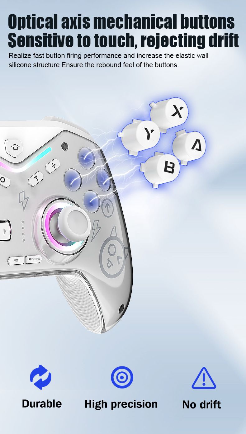GAMING-UPGRADE! Vortex Pro Controller mit Hall-Effekt und RGB – 10 Stunden Spielzeit, Multiplattform, 0,7 mm mechanische Tasten – Jetzt kaufen für Leistung auf Profi-Niveau_voghion.com