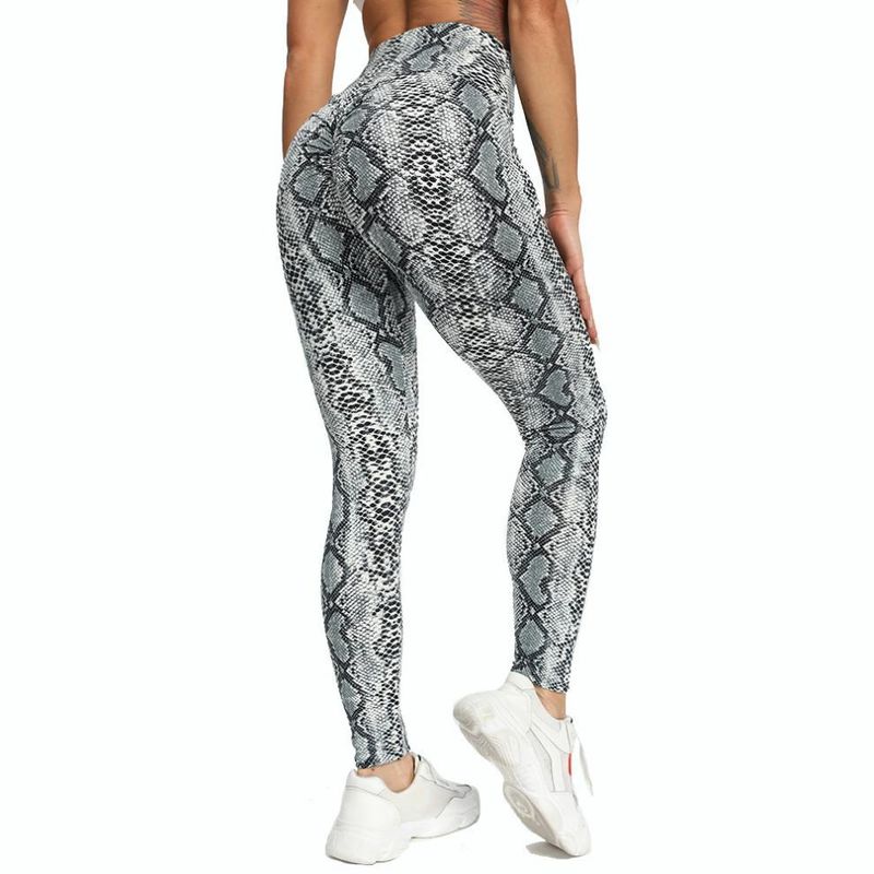 Women's yoga Pants Leopard Print Large Size Printed Pocket Slim Butt Lifting Sports Yoga Pants Leggings XY6645_voghion.com