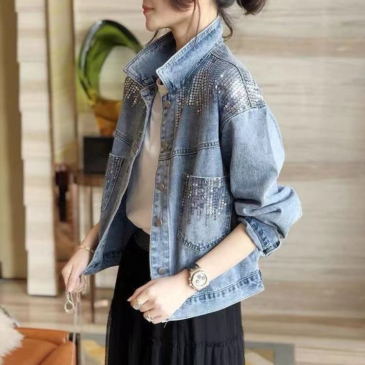 Chaqueta vaquera para mujer Chaquetas para mujer Abrigos vaqueros Chaqueta vaquera para mujer Chaqueta vaquera para mujer Abrigo de mujer Nuevo en_voghion.com