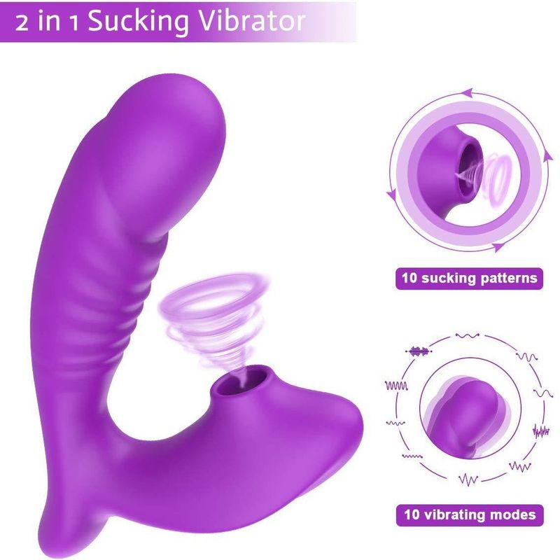 Vibratore per donna con succhia-clitoride, massaggiatore e masturbatore a 10 velocità, stile leopardo, con ricarica USB_voghion.com