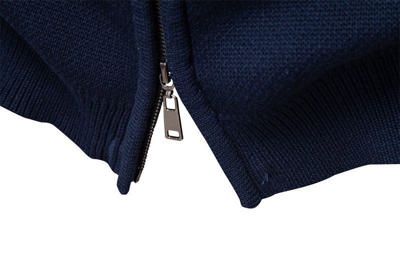 2025 Herbst und Winter Strickjacke Herren Pullover Reißverschluss gestrickte Herrenjacke_voghion.com