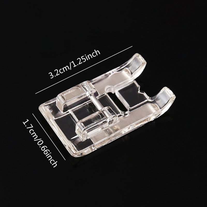 Husholdningssymaskine trykfodsmærkat Broderi trykfod Transparent mønster trykfod_voghion.com