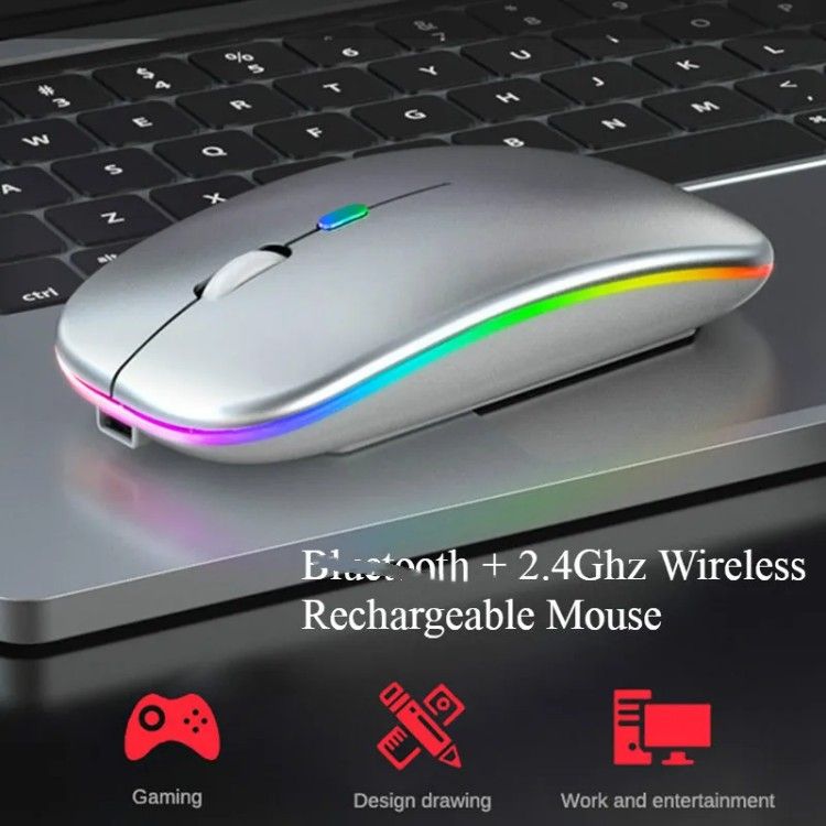 Herstellerpreis führte leise ergonomische wiederaufladbare kabellose Maus für Laptop / PC_voghion.com