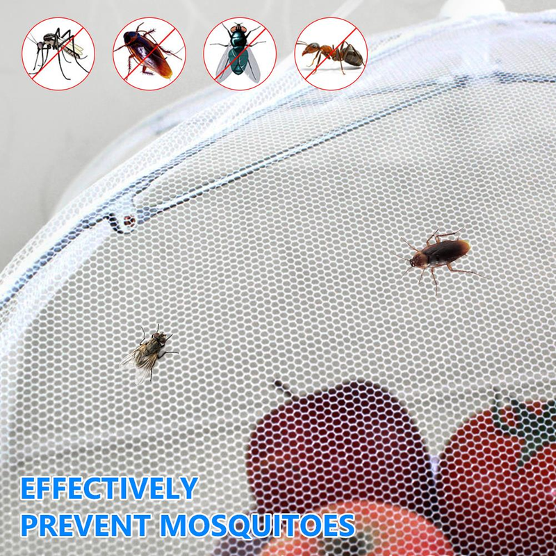 1Pc Convenient And Useful Food Covers Umbrella Style Anti Fly Mosquito Meal Cover Table Mesh Food Cover Kitchen Cooking Tools_voghion.com