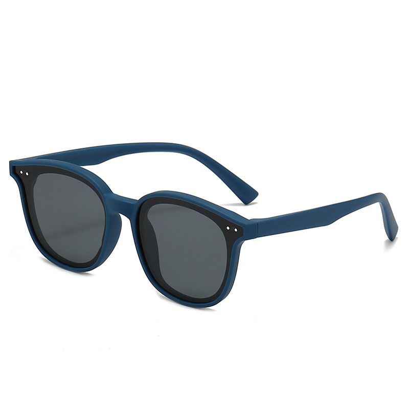 Neue polarisierte Sonnenbrille für Kinder im Grundschulalter mit rundem Rahmen 7-015_voghion.com