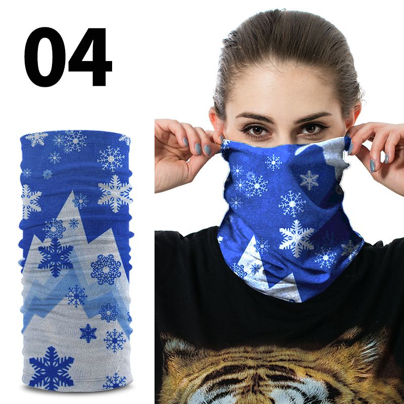 LazyZoom American Sports Magic Multi-functional Seamless Transformable Cycling Headband Face Mask Bandana_voghion.com