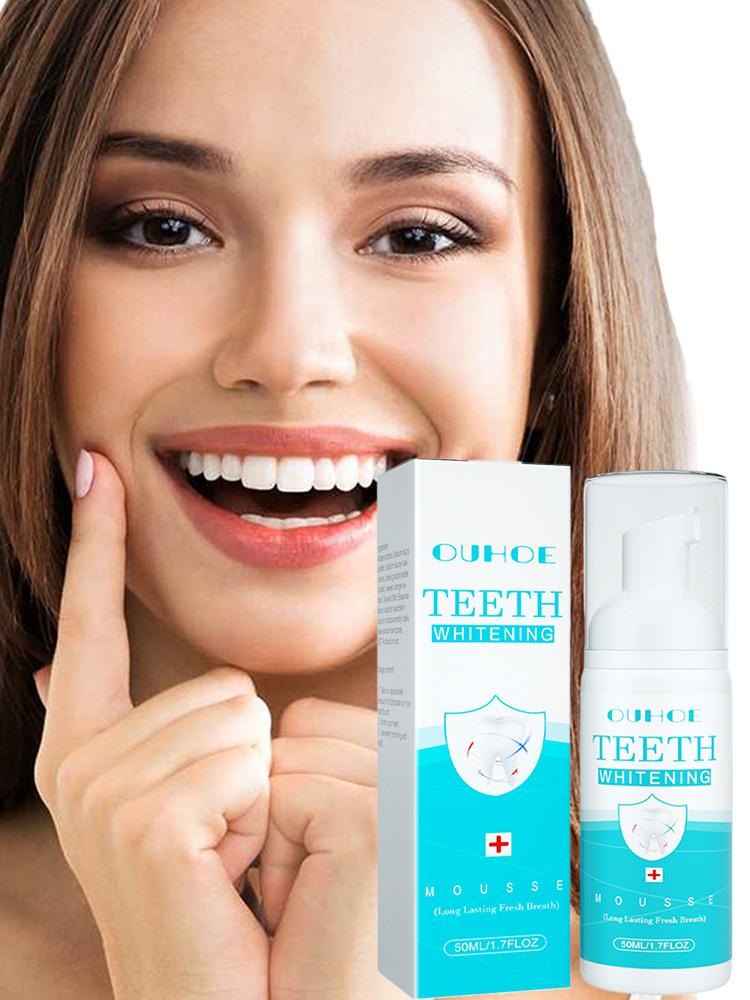 Mousse detergente Dentifricio Schiuma Dentifricio antimacchia Dentifricio bianco Sbiancante Teethaid Fresh Care Collutorio V4M2_voghion.com