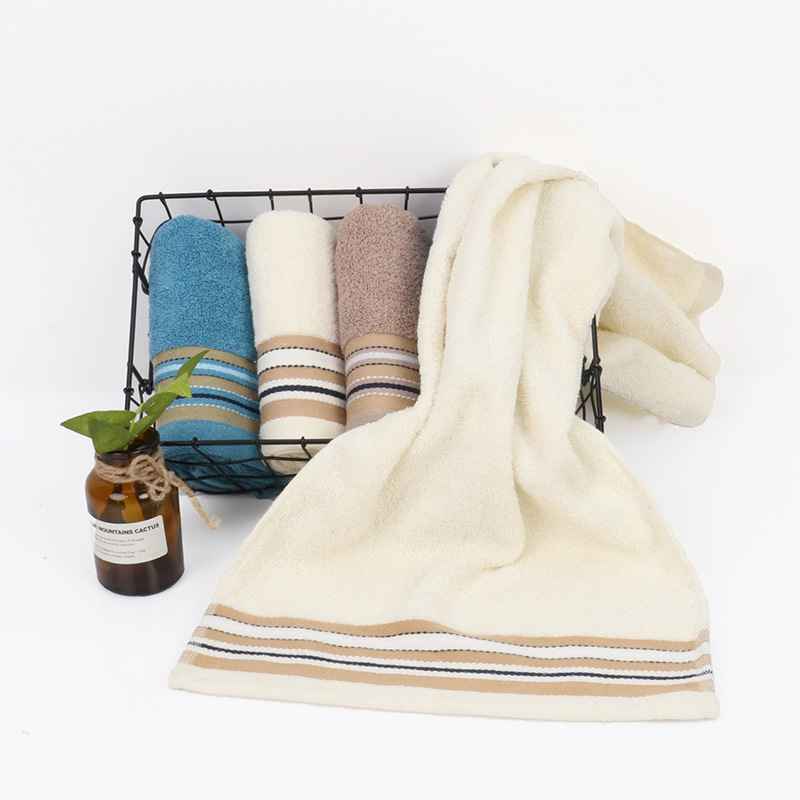 Pure cotton towel, household thickened water absorbing face wash towel, internet red advertising gift embroidery_voghion.com