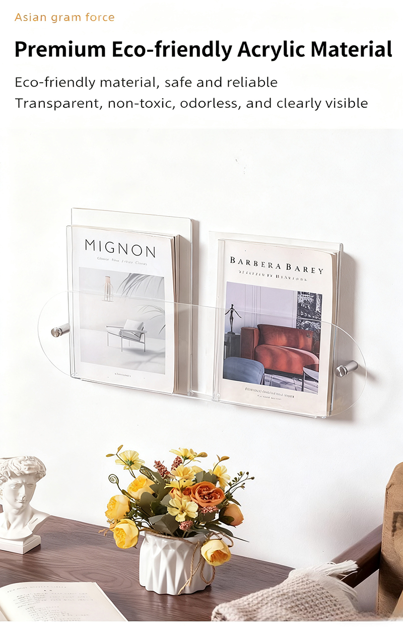 Matériau écologique | Design transparent | Grande capacité de charge | Esthétique italienne minimaliste | Rangement et présentation multifonctionnels_voghion.com