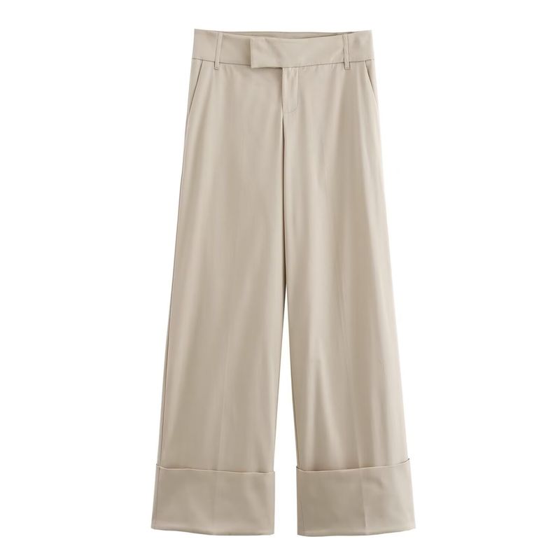 Pantaloni a gamba dritta versatili con cinturino alla moda, nuovo stile estivo 2024 da donna_voghion.com