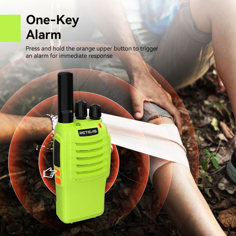 Retevis H777 Green Walkie Talkie 2Pcs Portable PMR446 FRS Two-way Radio Long Range VOX Type-C Walkie-Talkie For Camping_voghion.com