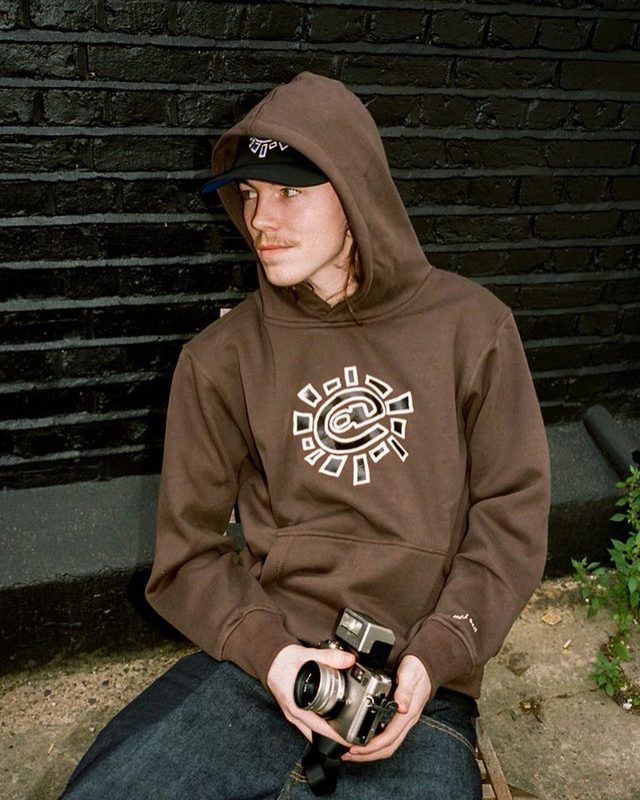 Herrenbekleidung alwaysdowhatyoushoulddo Marken-Samt-Sweatshirt ADWYSD Sun Roll Basic Style_voghion.com