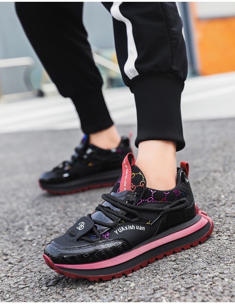 Scarpe da uomo autunno e inverno 2024 nuove scarpe sportive con suola spessa scarpe di alta qualità in mesh fresco scarpe di nicchia alla moda scarpe da papà_voghion.com