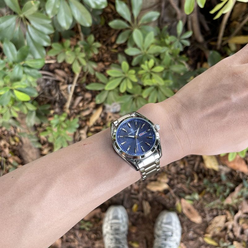 Double Calendar, New Watch Men's Automatic Mechanical Watch Simple Casual Steel Belt Waterproof Hollow Men's Watch Famous Watch_voghion.com