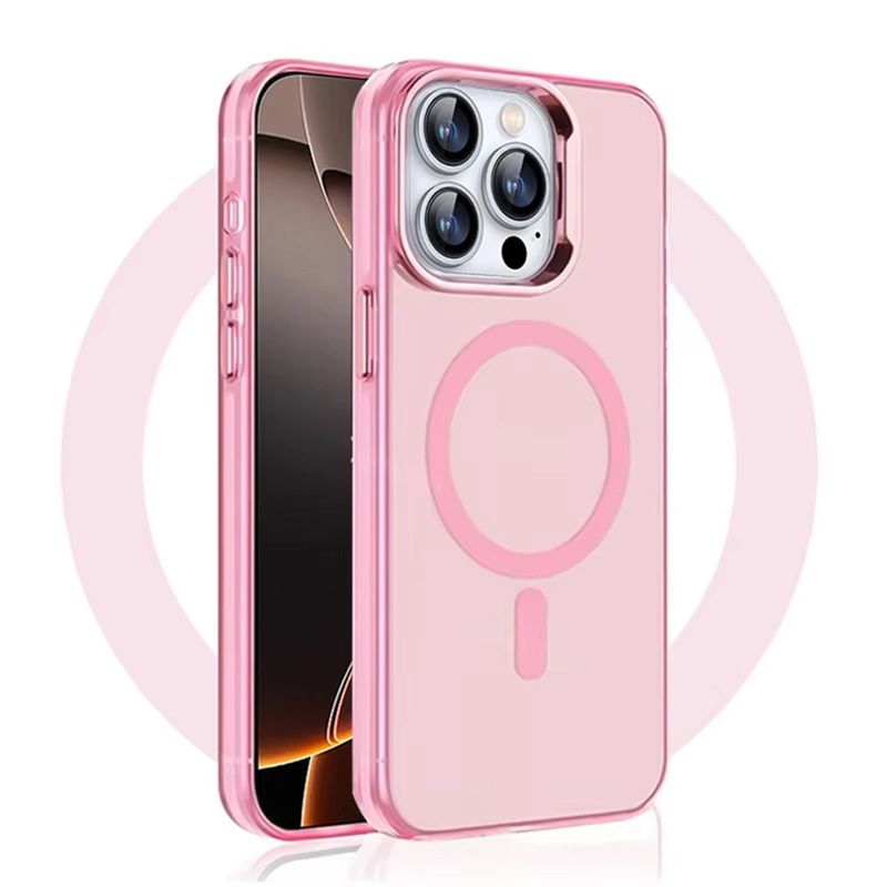 Überzug Matte Telefonhüllen für iPhone 11 14 13 12 15 Pro Max 16 Plus Hülle Magnetische kabellose Ladeabdeckung_voghion.com